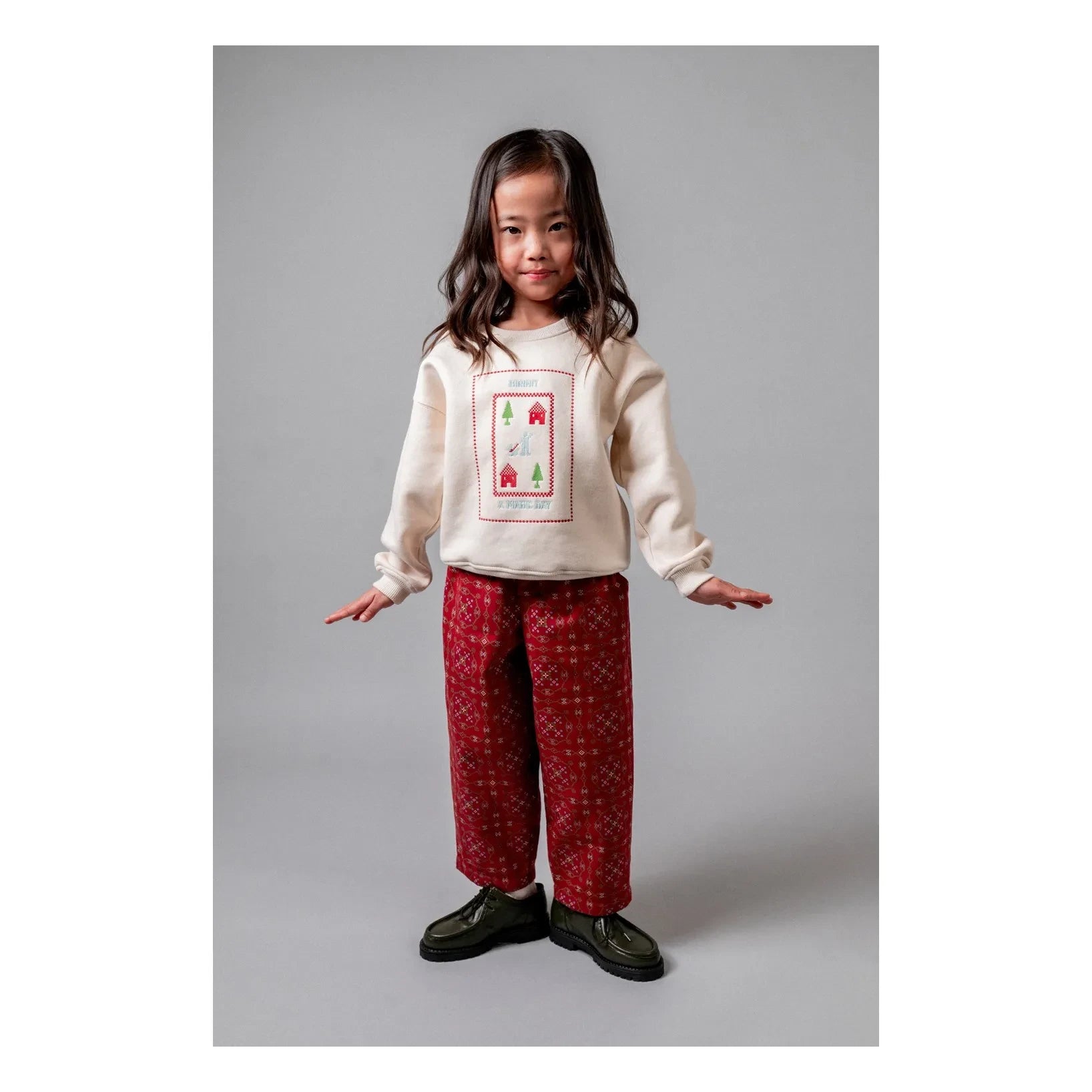 birinit - Magic Day organik pamuklu sweatshirt | Ivory