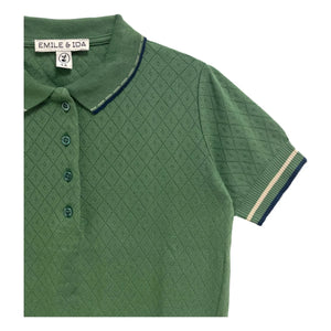 Emile et Ida - Polo calado | Verde cromo