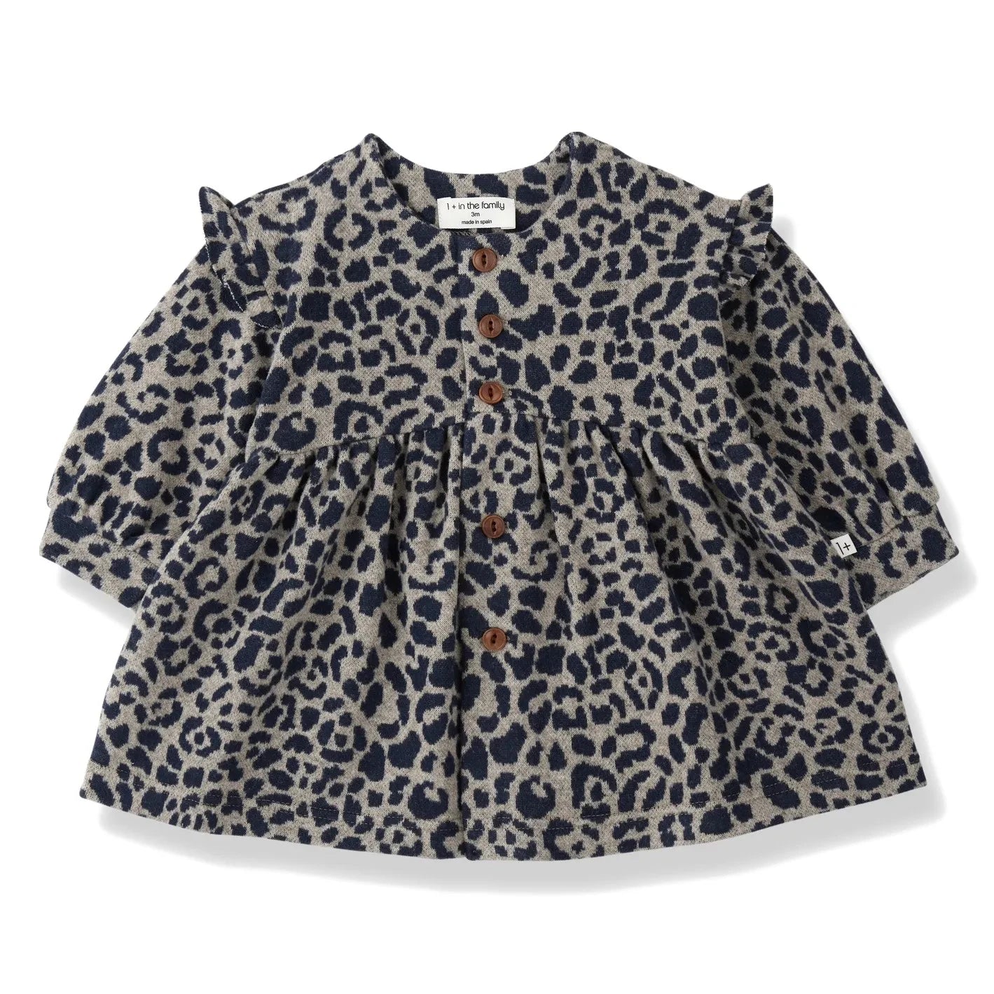 1+ en la familia - Vestido polar Matera Leopar | Azul Oscuro