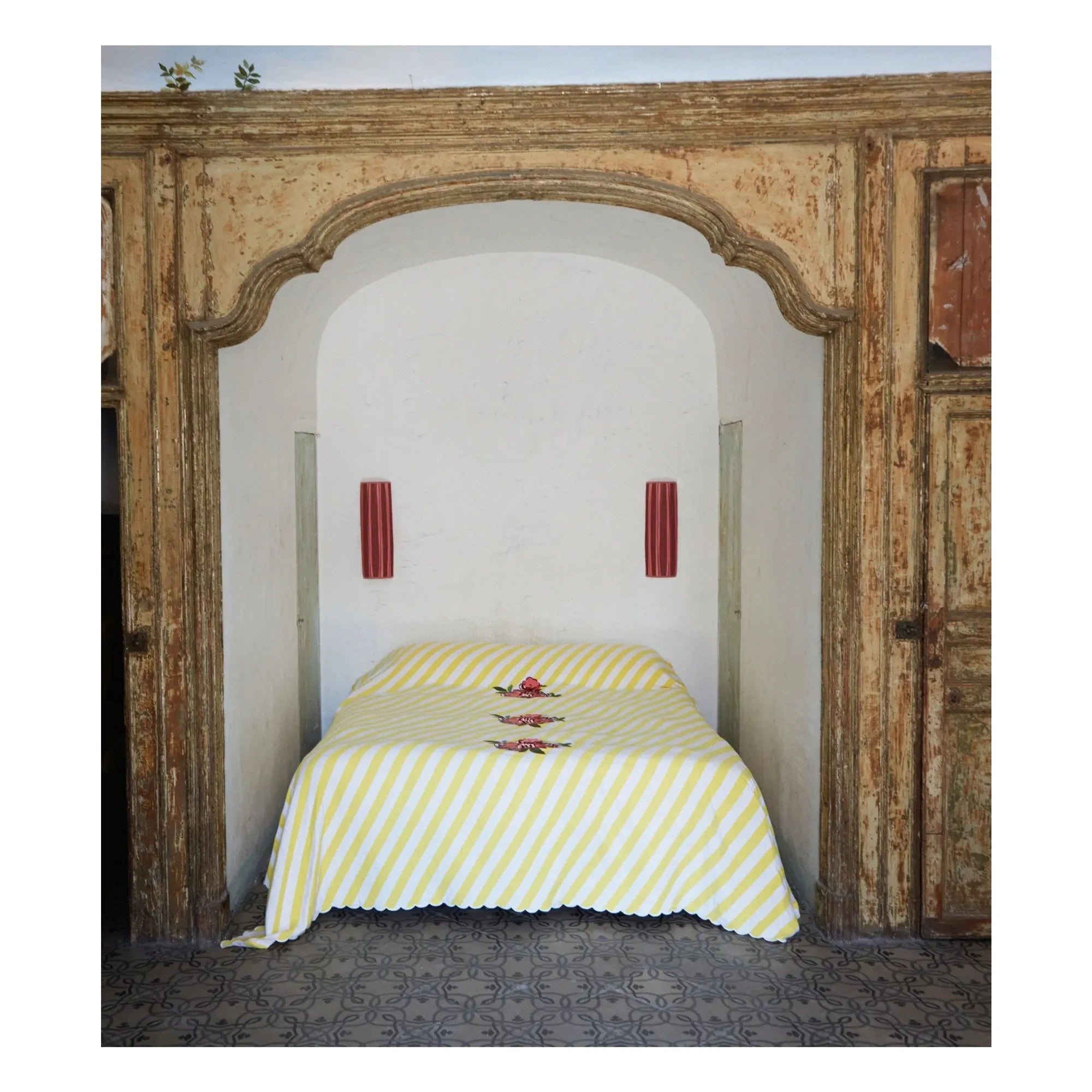 The Socialite Family - Monastico Bedspread, Lisa Corti x The Socialite Family | Yellow
