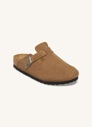 BIRKENSTOCK - Boston Wildleder-Pantoletten | Camel