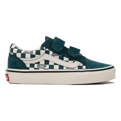 Vans - Scratch-Sneaker Old Skool V Geo Check | Pfauenblau