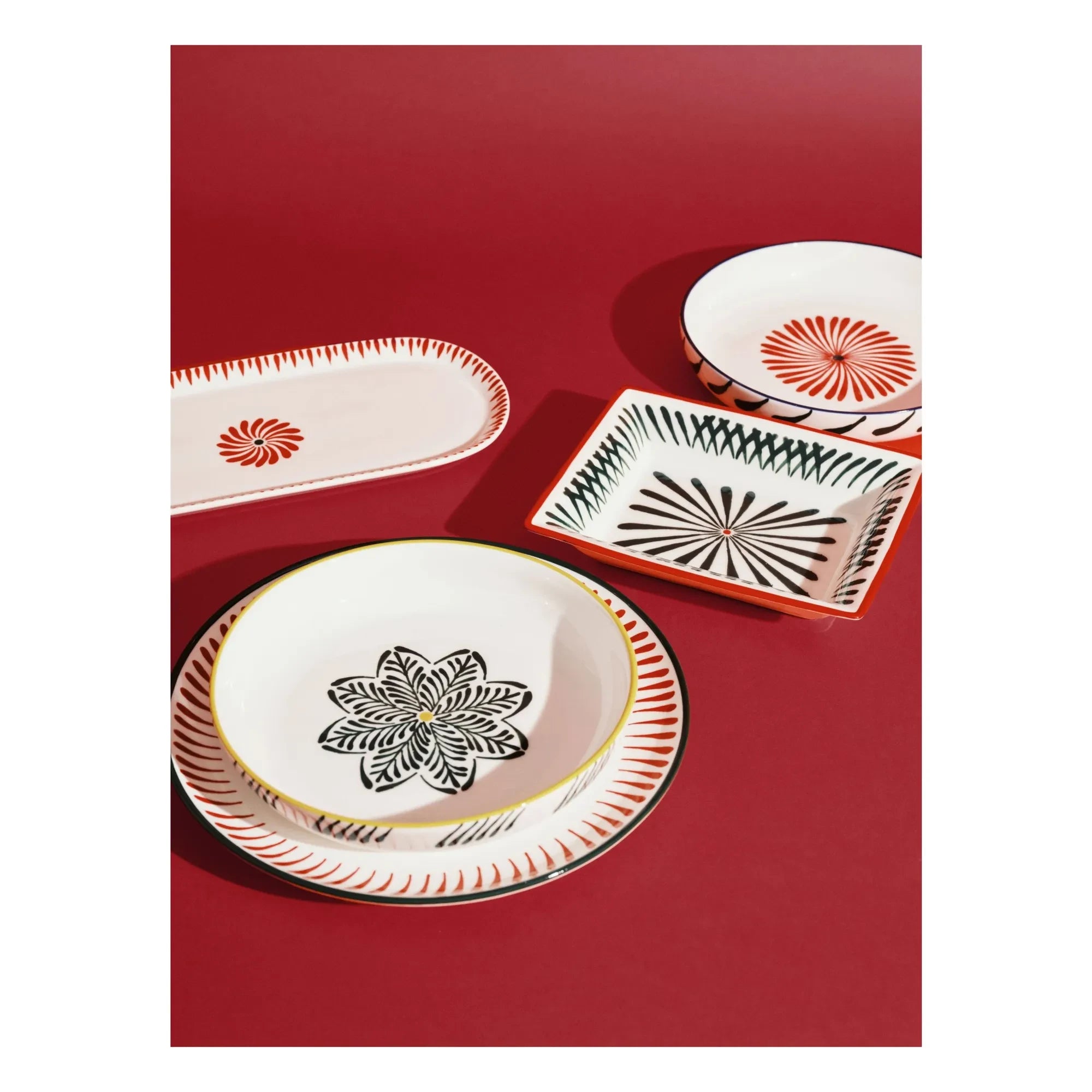 Serax - Baazar Tabak, Waww La Table - 2'li Set | Yeşil