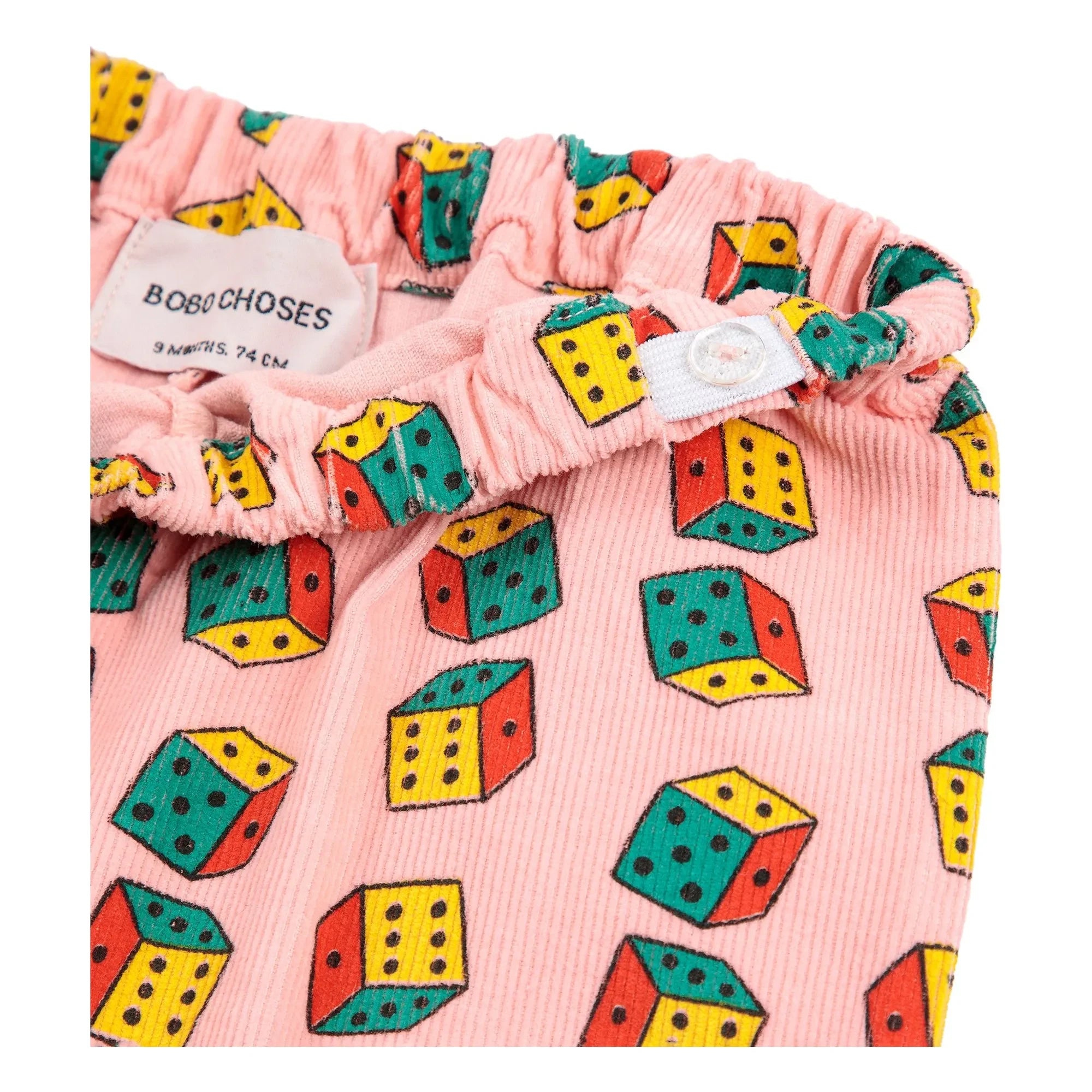 Bobo Choses - Organik Pamuklu Fitilli Ekose Pantolon | Pembe