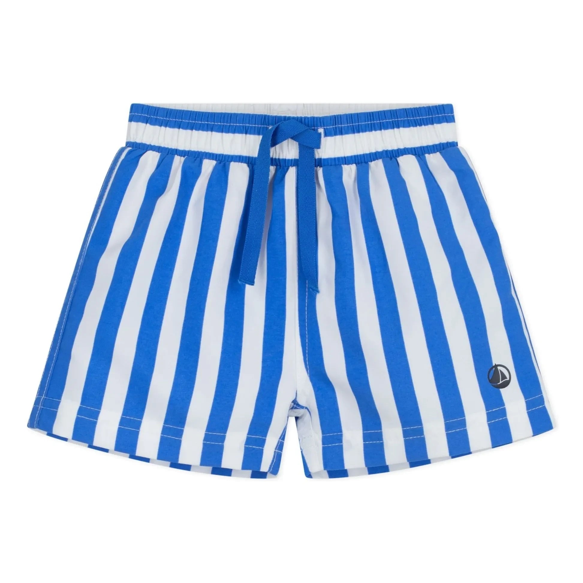 Petit Bateau - Bebek Çizgili Geri Dönüştürülmüş Elyaf Mayo Şortu | Mavi