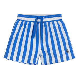 Petit Bateau - Bebek Çizgili Geri Dönüştürülmüş Elyaf Mayo Şortu | Mavi