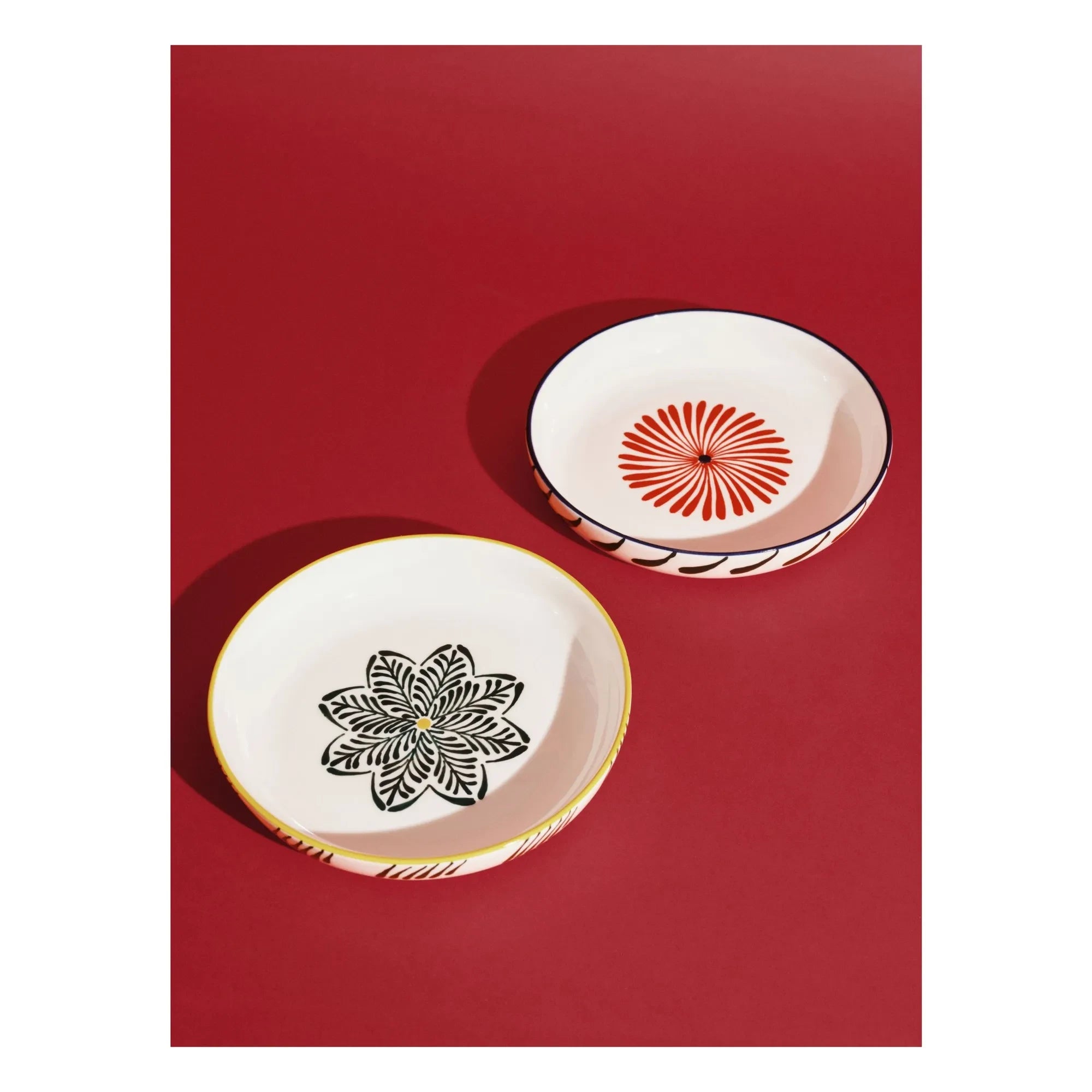 Serax - Baazar Suppenteller, Waww La Table - 4er Set | Rot