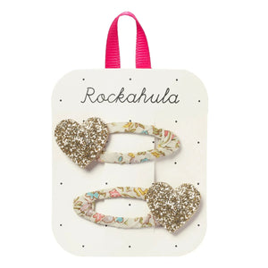 Rockahula Kids - Altın Kalp klipslerden 2'li set