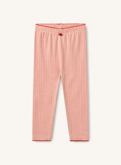 Flöss - Liva Pointelle Leggings | Hellrosa