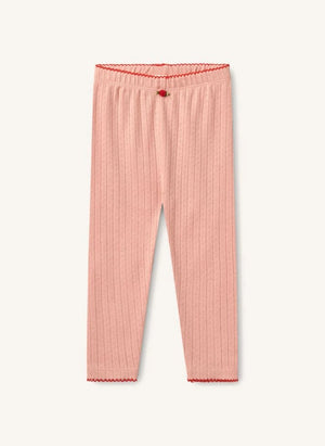 Flöss - Liva Pointelle Leggings | Hellrosa
