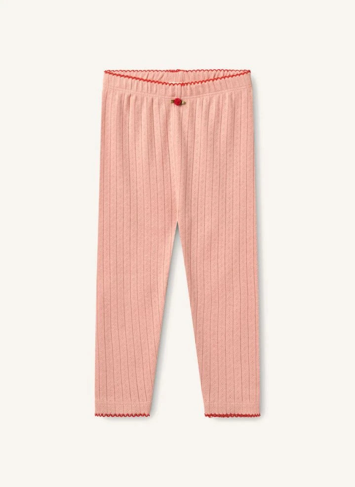 Flöss - Liva Pointelle Leggings | Hellrosa