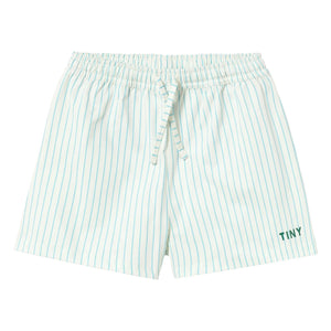 Tinycottons - Gestreifte Badeshorts | Hellblau