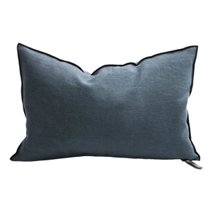 Maison de Vacances - Verse Visa Washed Linen Cushion | Ink