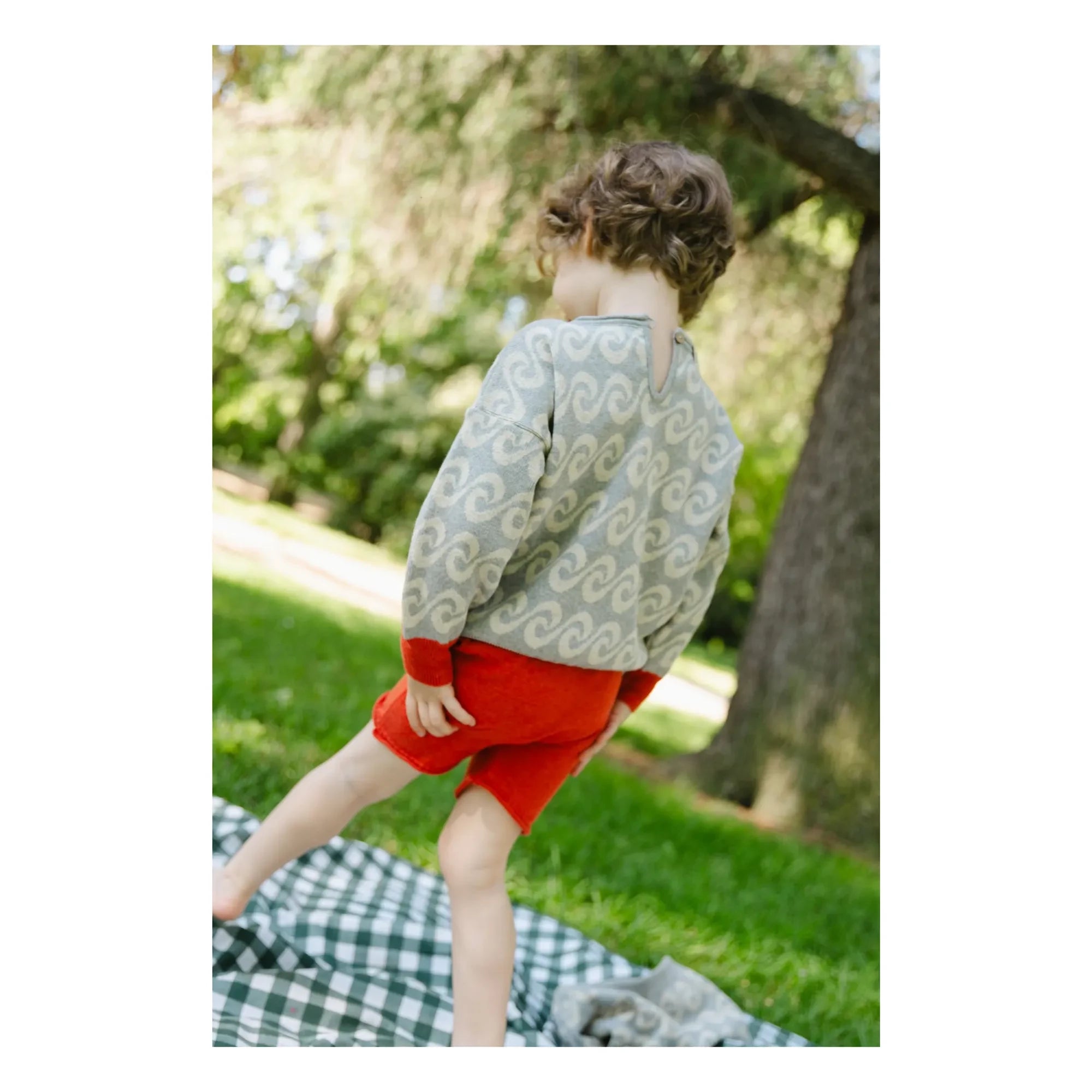Bayiri - Pantalones cortos Explorer de algodón orgánico | Rojo
