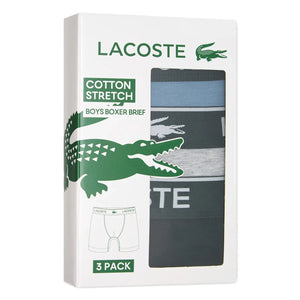 Lacoste - Logo-Boxers 3er-Pack | Grau