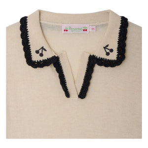 Bonpoint - Polo de lana Lisette | Crudo