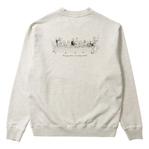 Edmmond Studios - Pamuklu Bisiklet Yaka Sweatshirt | Krem