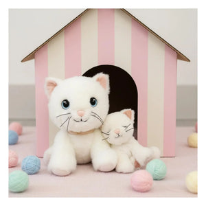 Olli Ella - Kiki Baby Cat Plush | White