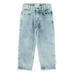 Piupiuchick - Straight Cut Washed Jeans | Light Blue