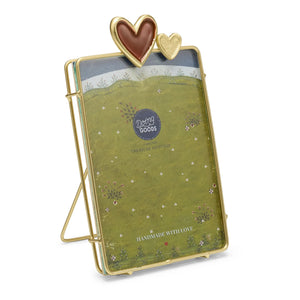 Doing Goods - Pyar Heart photo frame, brass | Gold
