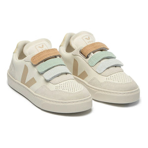 Veja - Zapatillas Veja x Bonpoint Small V-90 Deri O.T. Scratch | Gris