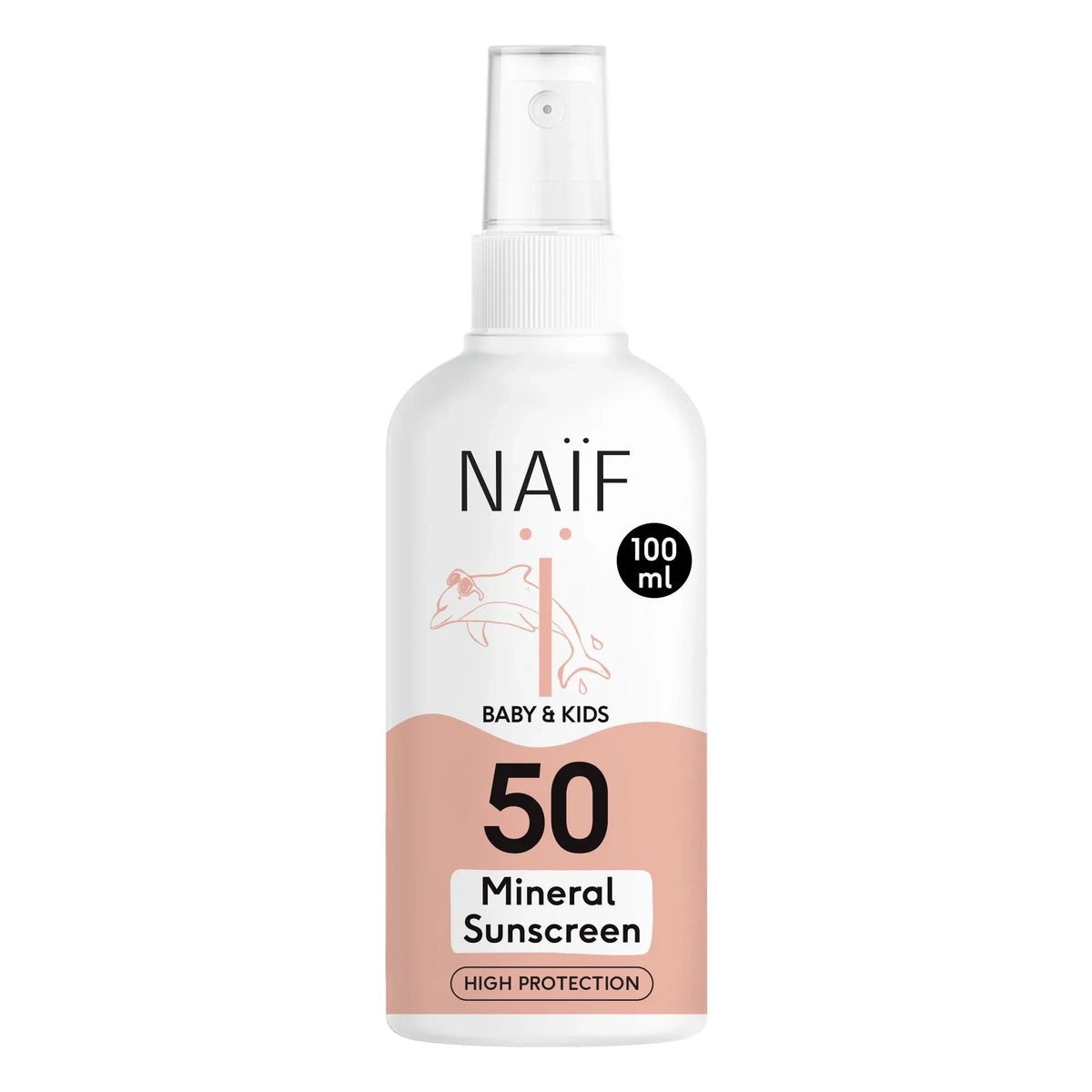 Naïf Natural Skincare - SPF50 Baby and Kids Sunscreen Spray - 100 ml