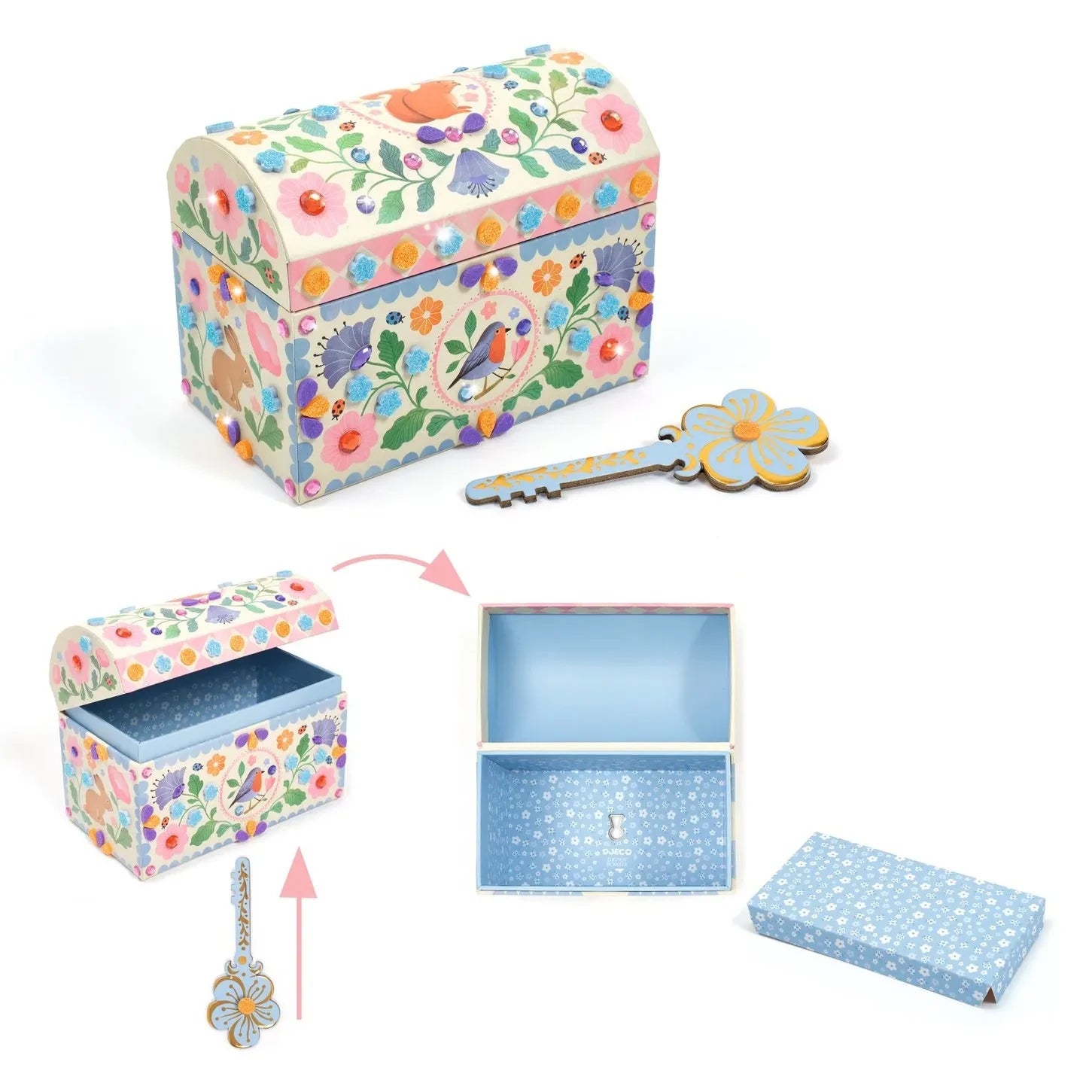 Djeco - "Precious Treasures" Dekoratif Kutu
