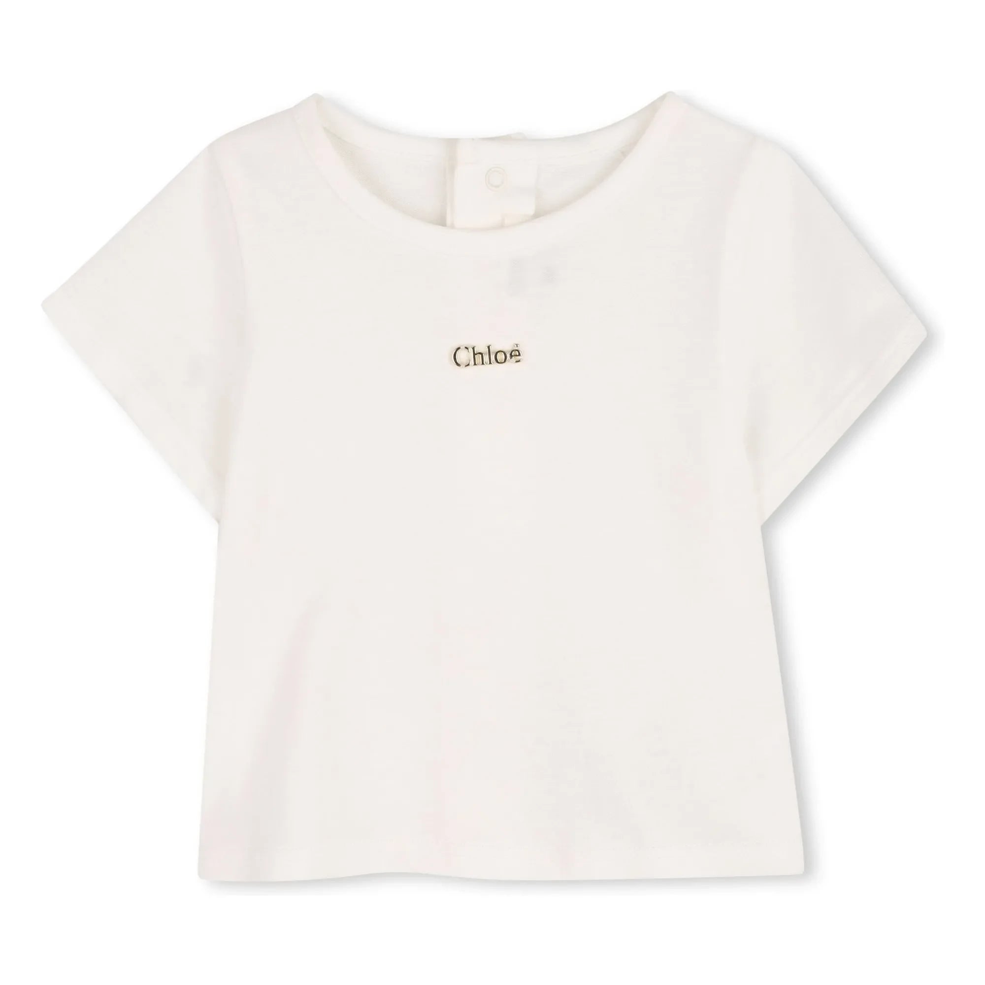 Chloé - Conjunto de mono y camiseta de algodón orgánico | Melocotón