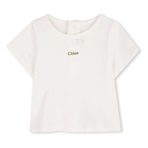 Chloé - Conjunto de mono y camiseta de algodón orgánico | Melocotón