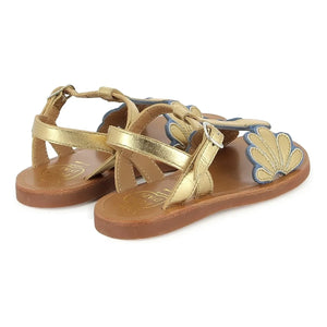 Pom d'Api - Plagette Bloom Sandals | Gold