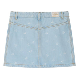 Bonpoint - Tison Cerises Jeansrock | Hellblau