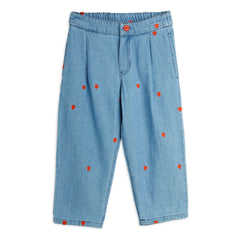 Mini Rodini - Straight Jean Mini Kalpler Organik Pamuk | Denim