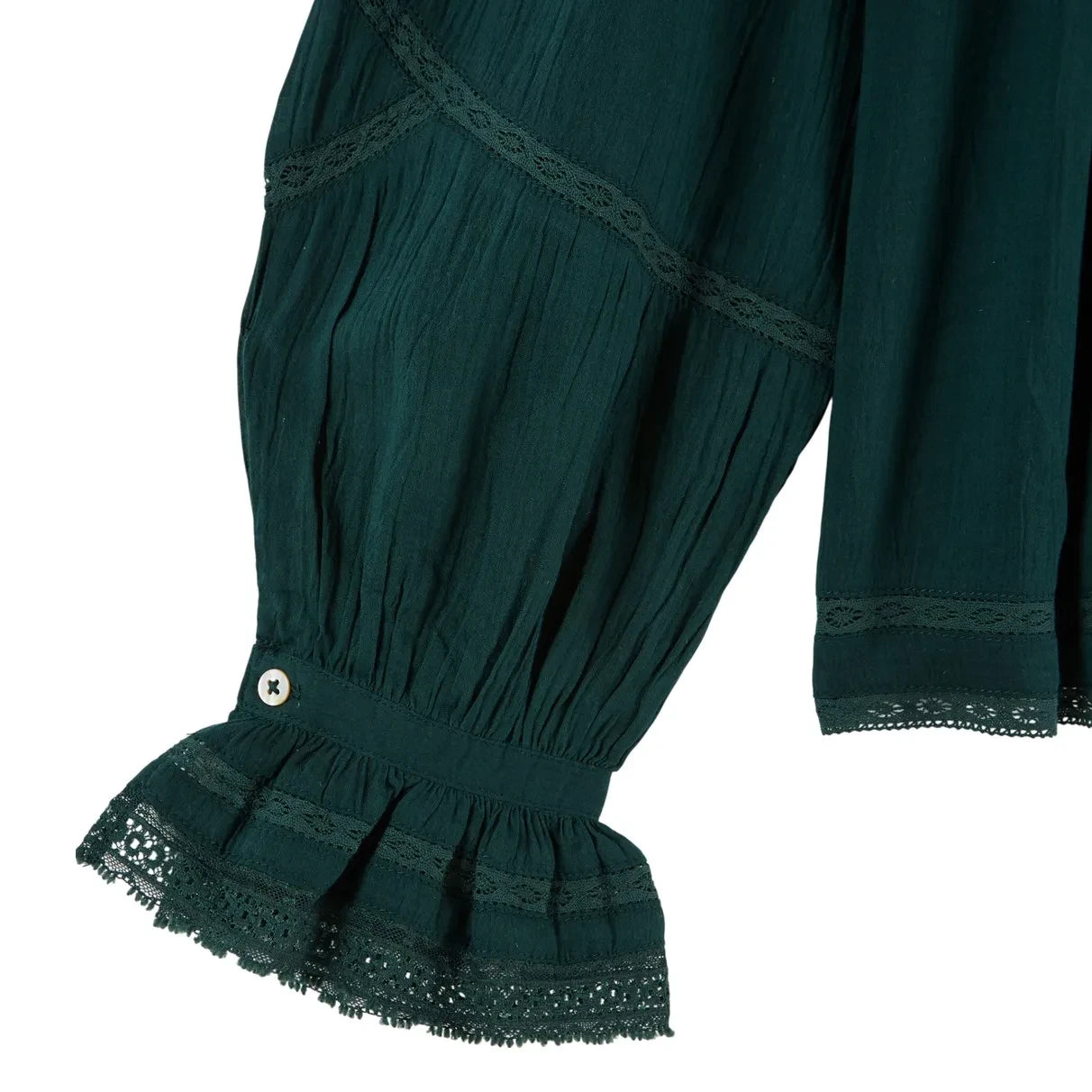 Emile et Ida - Blusa Vintage Elisabeth | Verde Bosque