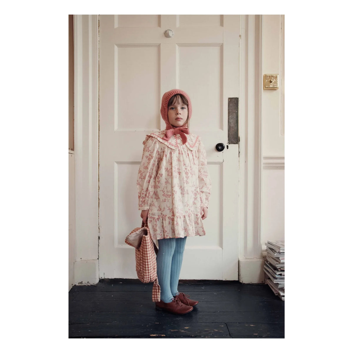 Emile et Ida - Gingham satchel | Kırmızı