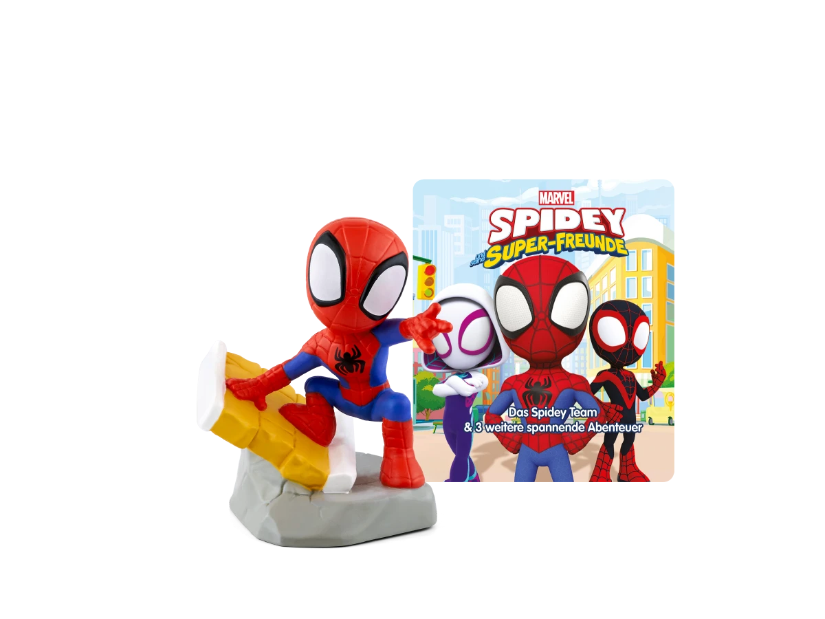 Tonies - Almanca Spidey ve Süper Arkadaşları - Spidey Ekibi ve 3 heyecan verici macera daha - Marvel Spidey and His Amazing Friends