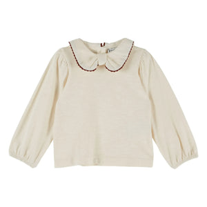 Emile et Ida - Organik pamuklu yaka T-shirt | Ekru