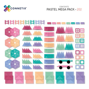 Connetix - Mega paket - 202 parça | Pastel