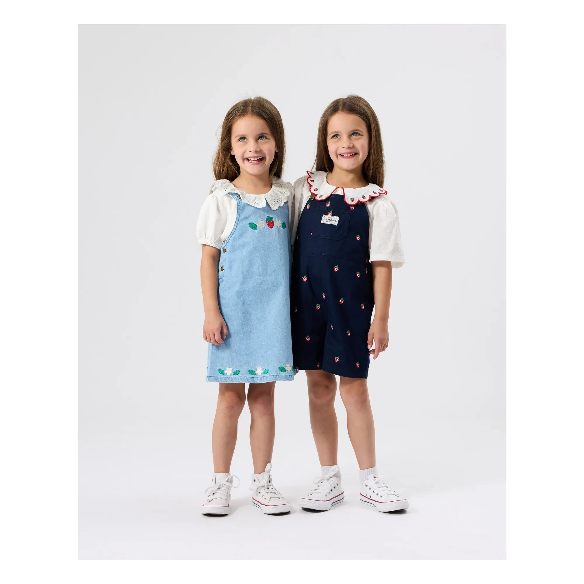 Goldie + Ace - Vestido de mezclilla Strawberry | Azul