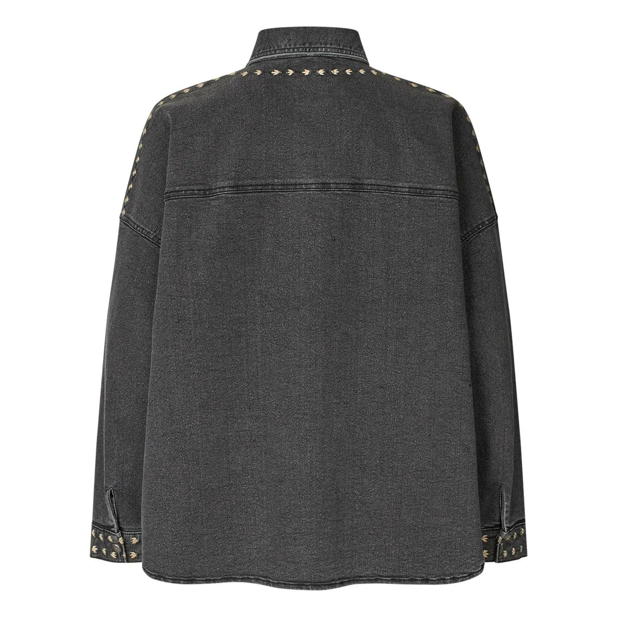 Lollys Laundry - Veida Denim Overshirt | Yıkanmış Siyah
