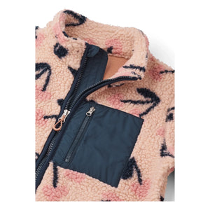 Liewood - Nolan Cerises Chaqueta Sherpa de fibra reciclada | Rosa