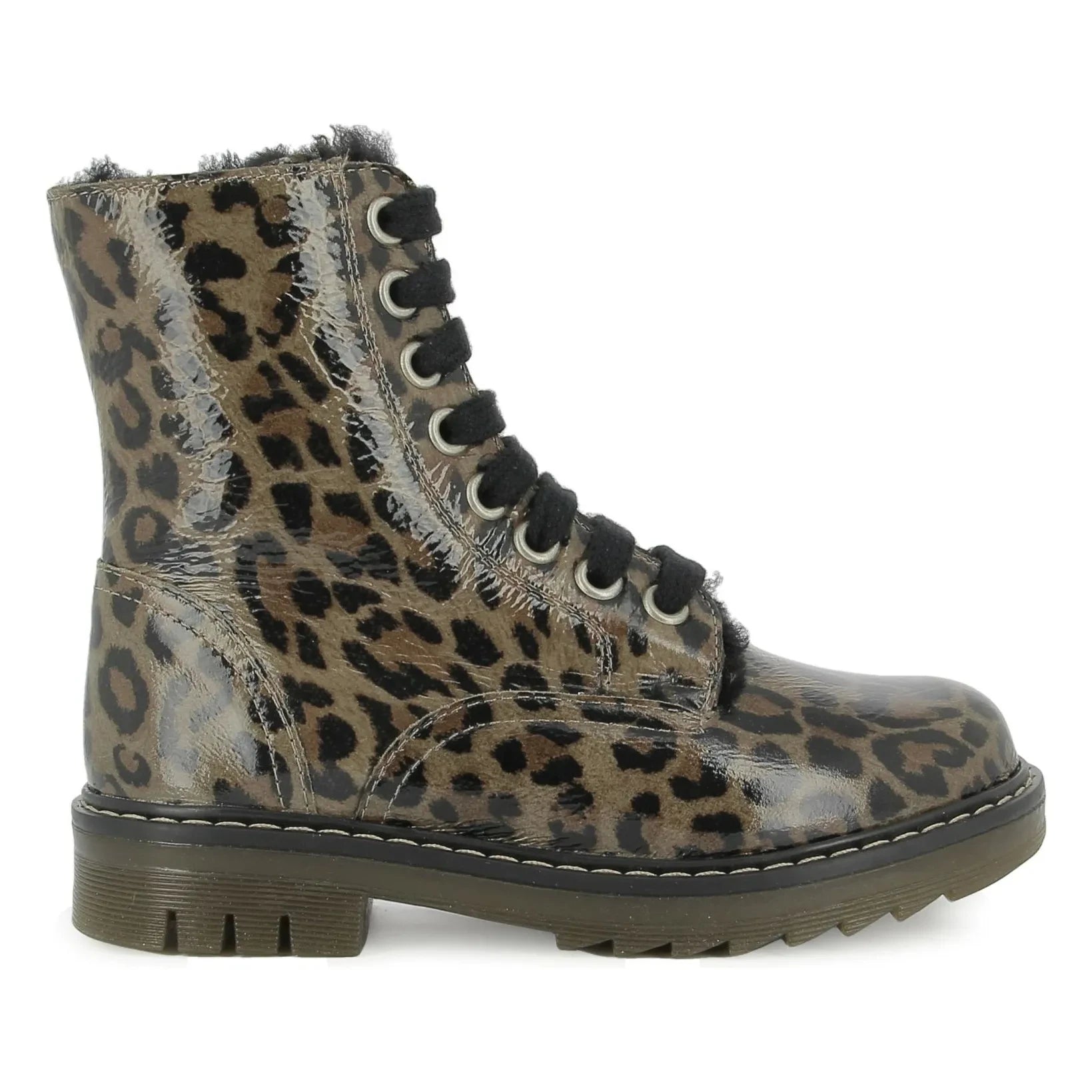 Pom d'Api - Botas de Pelo Leopardo Sid Ranger | Marrón