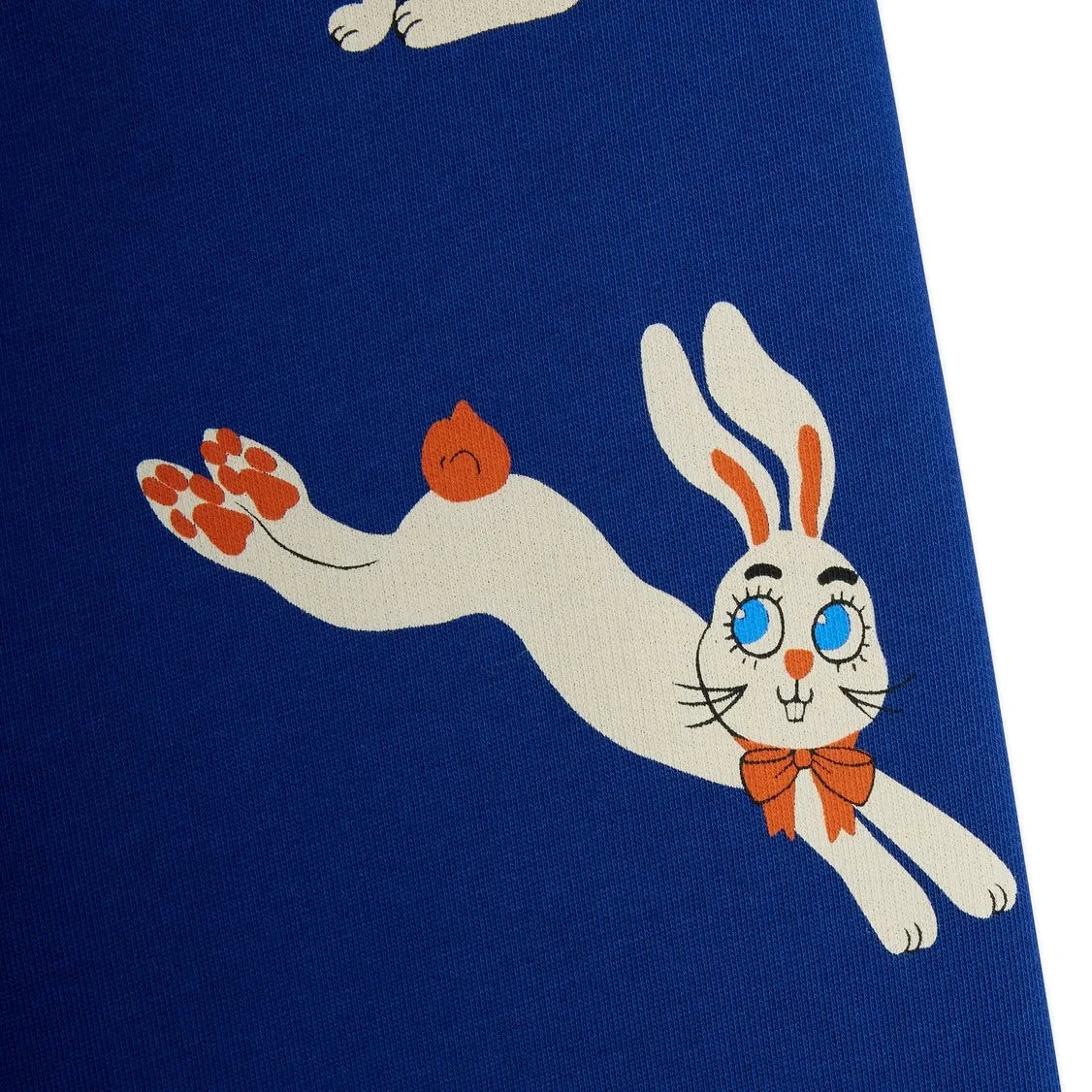 Mini Rodini - Jogger Conejitos Algodón Orgánico | Azul