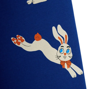 Mini Rodini - Jogger Conejitos Algodón Orgánico | Azul