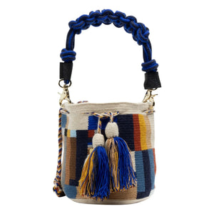 Guanabana - Crossbody Macramé Bag Medium Size Balance | Dark Blue