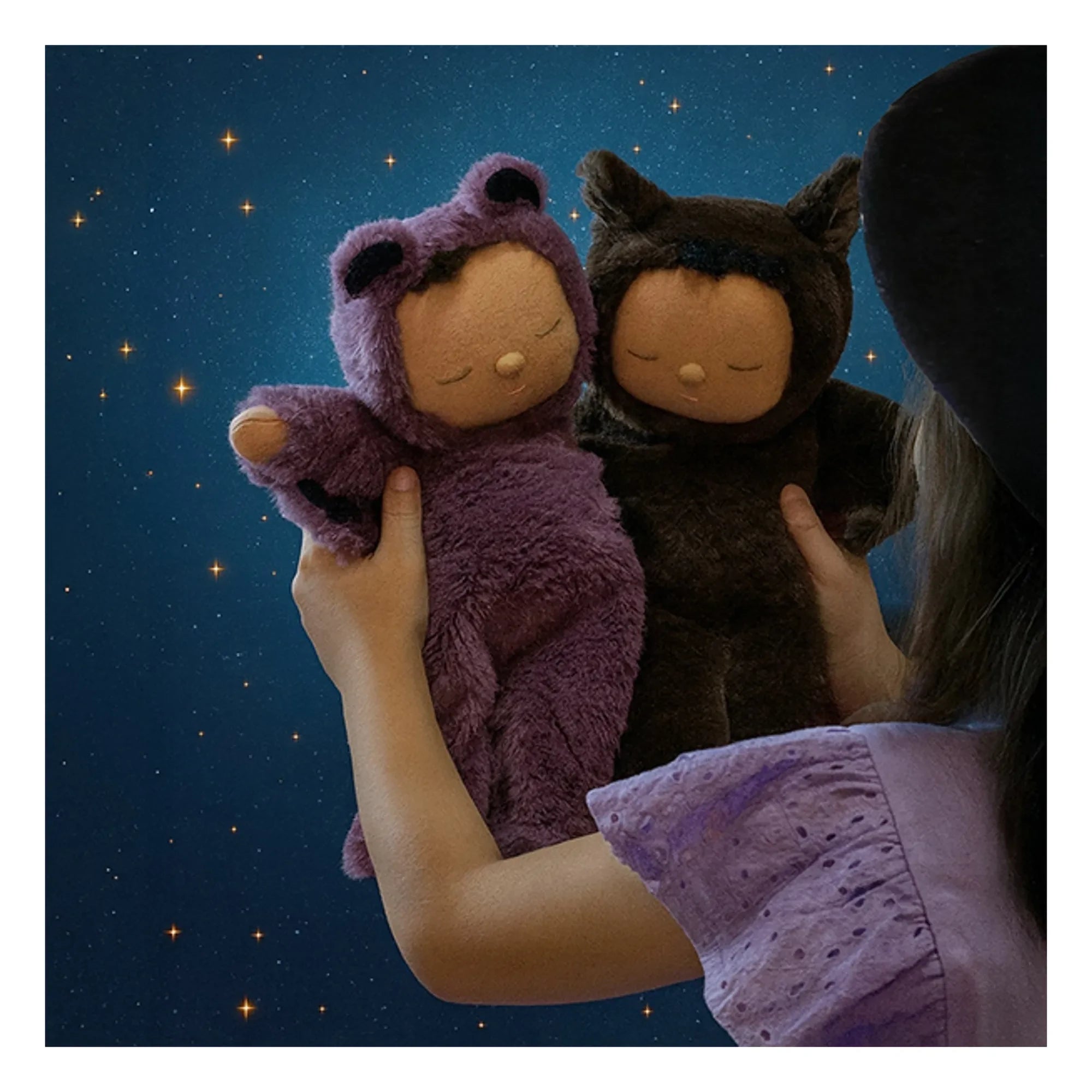 Olli Ella - Cozy Dinkum Fledermaus-Puppe | Lila