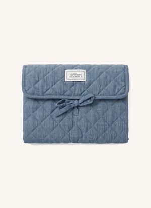 Editions Aimable - Marcel nomad Bett | Blaues Chambray