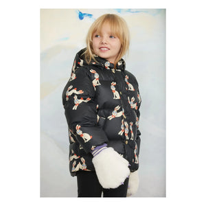 Mini Rodini - Lapins Jacke mit recycelter Faserfüllung | Schwarz