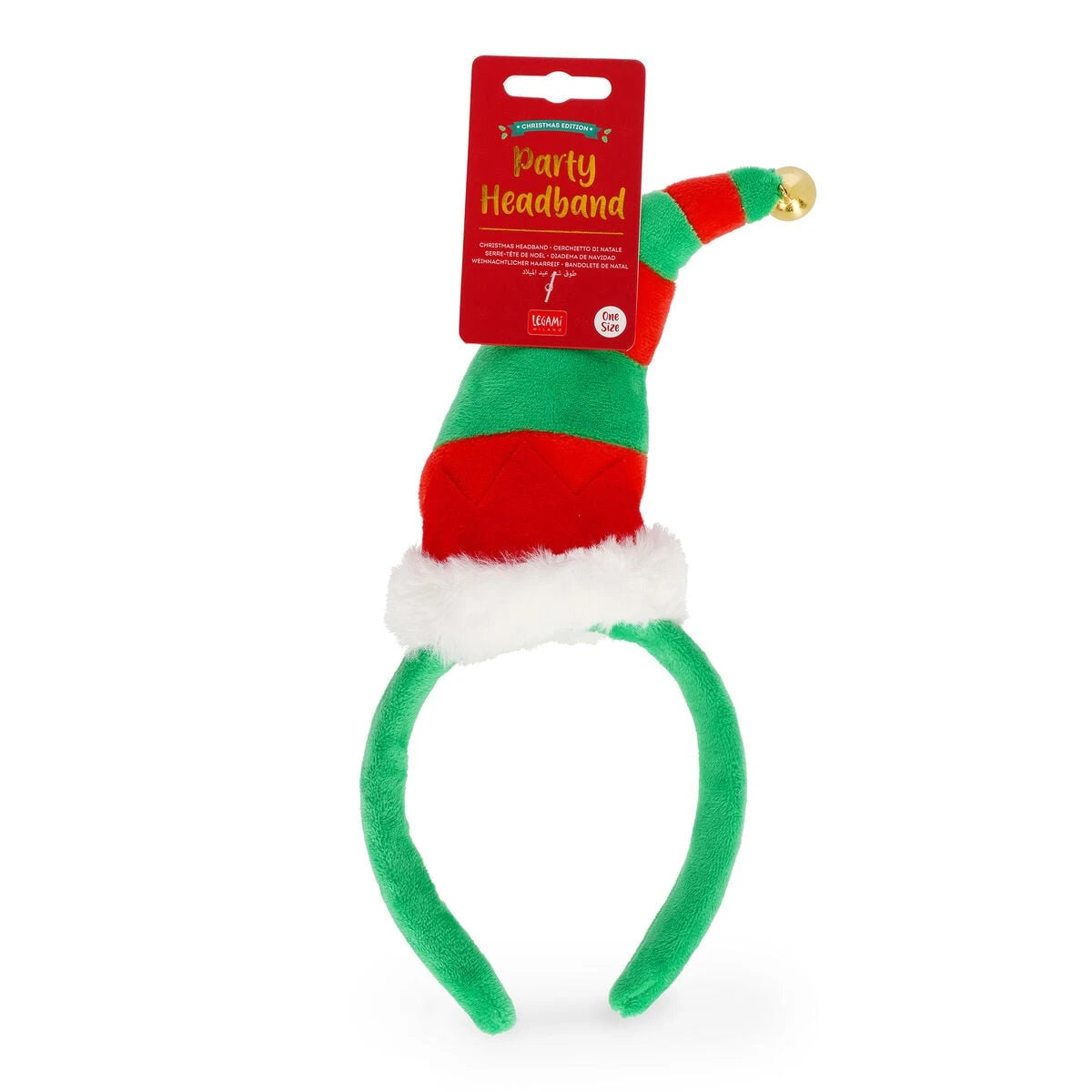 Legami - Weihnachtskopfband Elf Hut - Party Kopfbedeckung