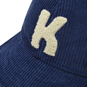 Kappy - Gorra de terciopelo con logo | Azul