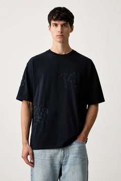 Scotch & Soda Herren Baumwoll-T-Shirt